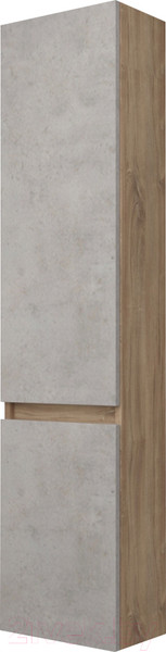 Изображение товара Шкаф-пенал для ванной Дабер 019 / СТ19.0.0.7 (дуб канзас коричневый/бетон чикаго)