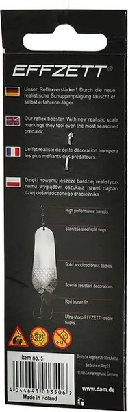 Изображение товара Блесна DAM FZ Slim Standard Spoon / 5032132 (серебристый/золото)