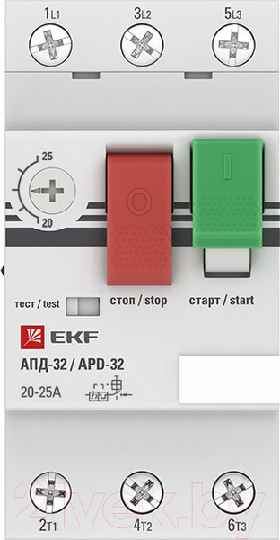 Изображение товара Автоматический выключатель пуска двигателя EKF PROxima apd2-20-25