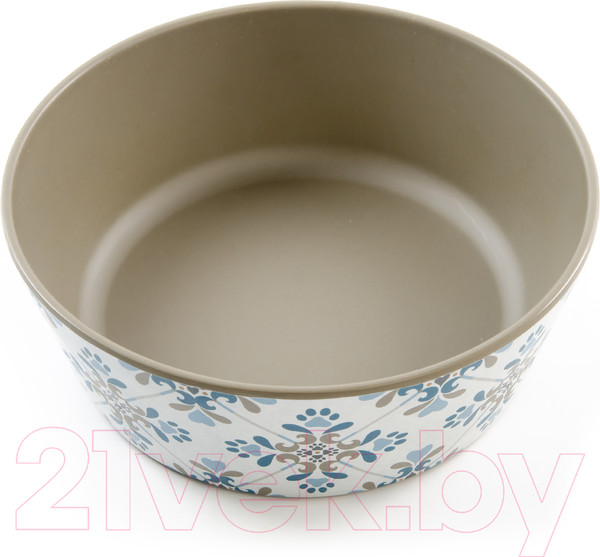 Изображение товара Миска для животных Tarhong Pawsitano / PE23996179 (белый с рисунком)
