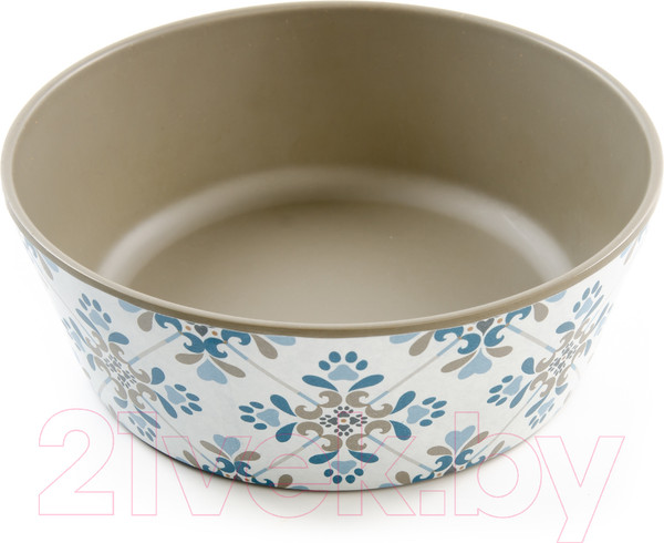 Изображение товара Миска для животных Tarhong Pawsitano / PE23996179 (белый с рисунком)
