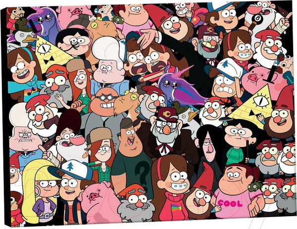 Изображение товара Картина по номерам Disney Большой мир Гравити Фолз / 9570221