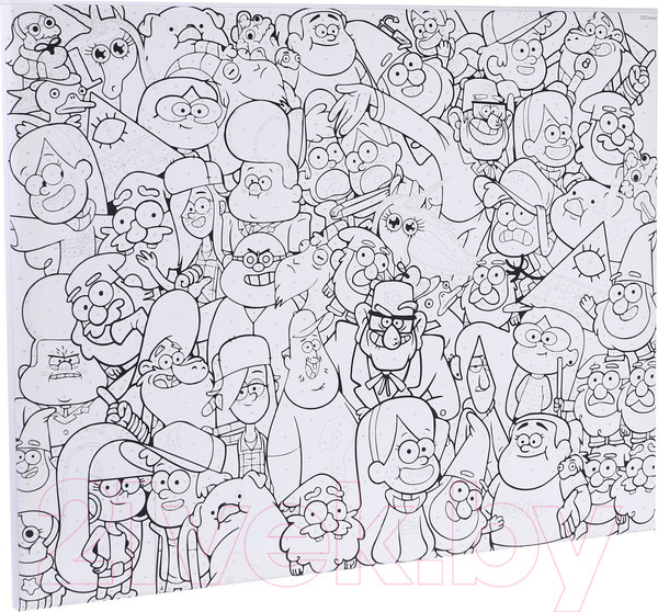 Изображение товара Картина по номерам Disney Большой мир Гравити Фолз / 9570221