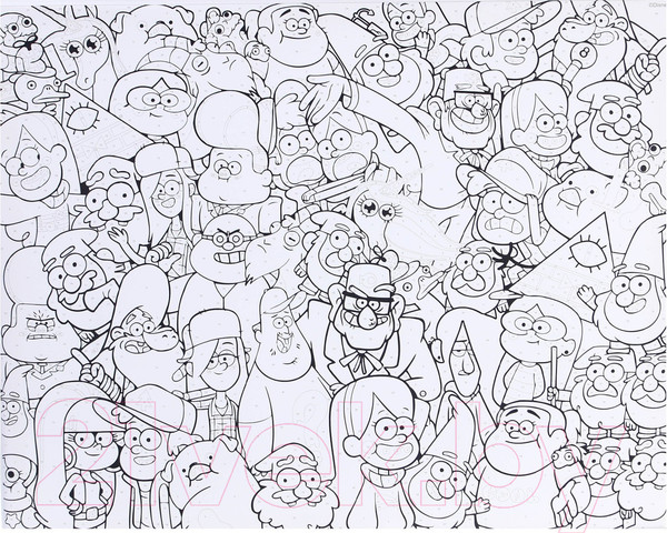 Изображение товара Картина по номерам Disney Большой мир Гравити Фолз / 9570221