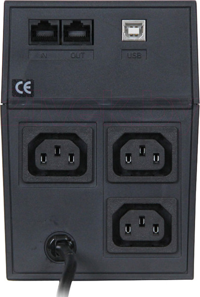Изображение товара ИБП Powercom RPT-600AP (Black)