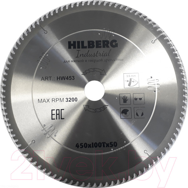 Изображение товара Пильный диск Hilberg HW453