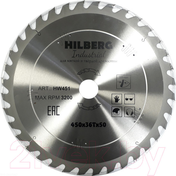Изображение товара Пильный диск Hilberg HW451