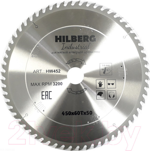 Изображение товара Пильный диск Hilberg HW452