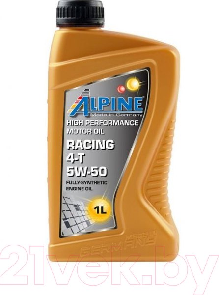 Изображение товара Моторное масло ALPINE Racing 4T 5W50 / 0121421 (1л)