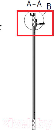 Изображение товара Зеркало Belux Болонья В70 (30, железный серый/матовый)