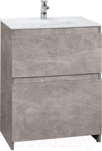 Изображение товара Тумба под умывальник Belux Сидней-Женева Н60-02 (31, бетон Чикаго/светло-серый)