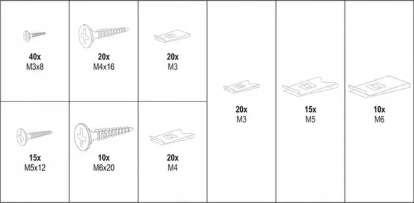 Изображение товара Набор клипс Yato YT-06780