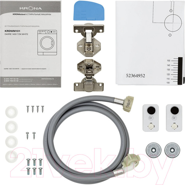 Изображение товара Стирально-сушильная машина встраиваемая Krona Darre 1400 7/5K / КА-00005531