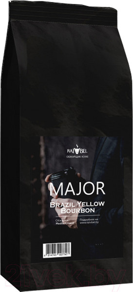 Изображение товара Кофе в зернах Major Brazil Yellow Bourbon NY 2/3 16 Up (250г)