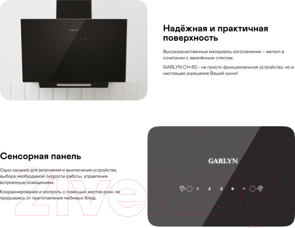 Изображение товара Вытяжка наклонная Garlyn СН-60