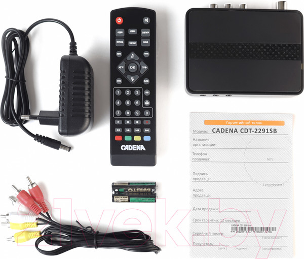 Изображение товара Тюнер цифрового телевидения Cadena CDT-2291SB