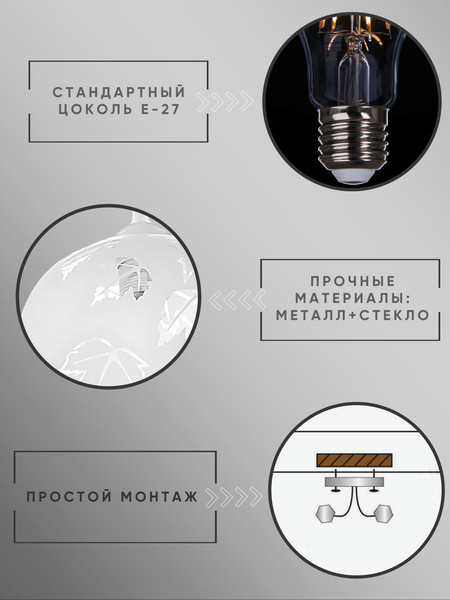Изображение товара Потолочный светильник Aitin-Pro Ладера 447 Ф200 / НСБ 01-60-101