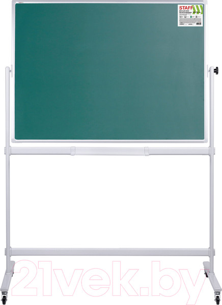Изображение товара Маркерно-меловая доска Staff 238006 (100x150см, зеленый/белый)
