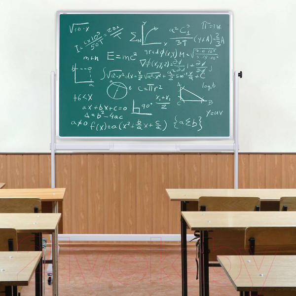 Изображение товара Маркерно-меловая доска Staff 238006 (100x150см, зеленый/белый)