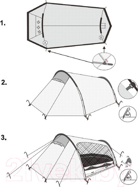 Изображение товара Палатка High Peak Sparrow LW / 10187 (Pesto/красный)