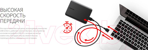 Изображение товара Внешний жесткий диск Toshiba Canvio Basics 4TB (HDTB540EK3CA) (черный)