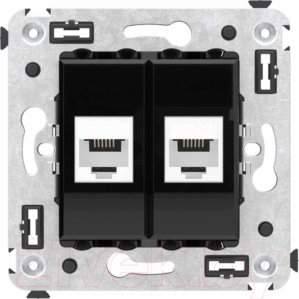 Изображение товара Розетка DKC Avanti RJ-12 / 4402614 (черный квадрат)