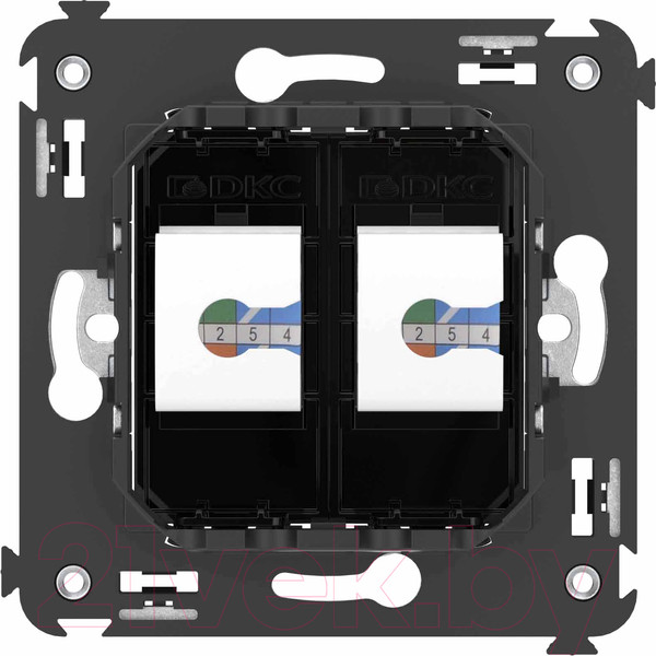 Изображение товара Розетка DKC Avanti RJ-12 / 4402614 (черный квадрат)