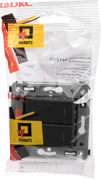 Изображение товара Выключатель DKC Avanti 4412154 (черный матовый)