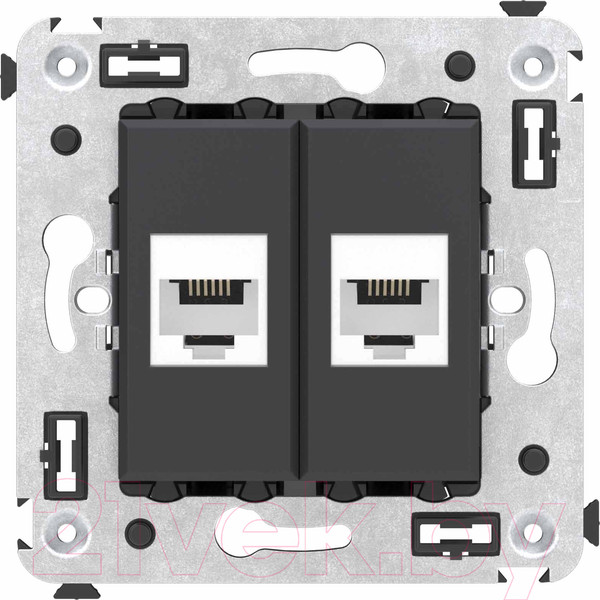 Изображение товара Розетка DKC Avanti RJ-12 / 4412614 (черный матовый)