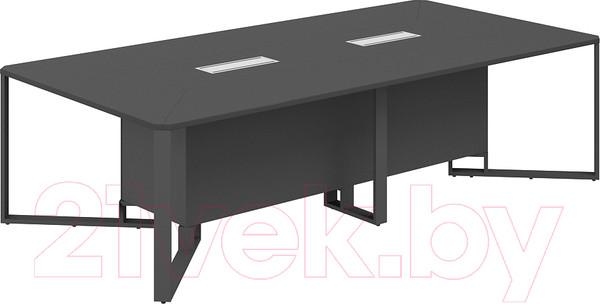 Изображение товара Стол для переговоров Norden 240x140x75 / SP.0112.AN.AN.AN (антрацит/антрацит/антрацит/серый)