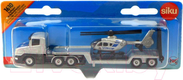 Изображение товара Автовоз игрушечный Siku С вертолетом полицейским / 1610