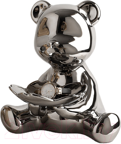 Изображение товара Статуэтка Merry Bear Home Decor Сидящий медвежонок / 30000999 (серебряный)