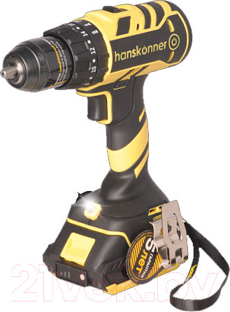 Изображение товара Аккумуляторная дрель-шуруповерт Hanskonner HCD1865I