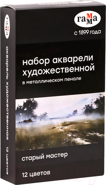 Изображение товара Акварельные краски ГАММА Старый Мастер / 200622_0112 (12цв)