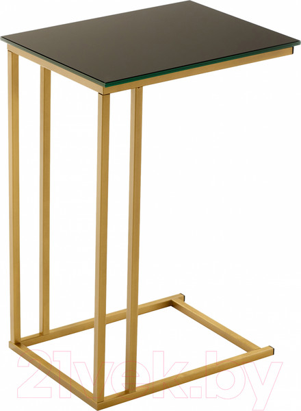 Изображение товара Приставной столик РасГар Престиж (черный/золотой)