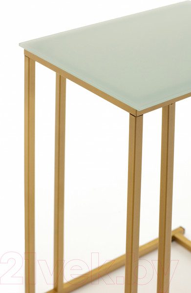 Изображение товара Приставной столик РасГар Престиж (белый/золотой)