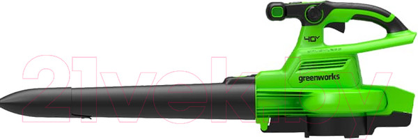 Изображение товара Воздуходувка аккумуляторная Greenworks 40V / 2406907 (без АКБ и ЗУ)
