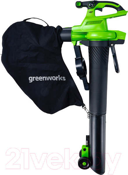 Изображение товара Воздуходувка аккумуляторная Greenworks 40V / 2406907 (без АКБ и ЗУ)