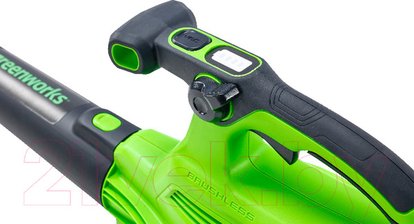 Изображение товара Воздуходувка аккумуляторная Greenworks 40V / 2406907 (без АКБ и ЗУ)
