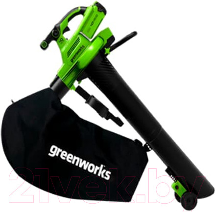 Изображение товара Воздуходувка аккумуляторная Greenworks 40V / 2406907 (без АКБ и ЗУ)
