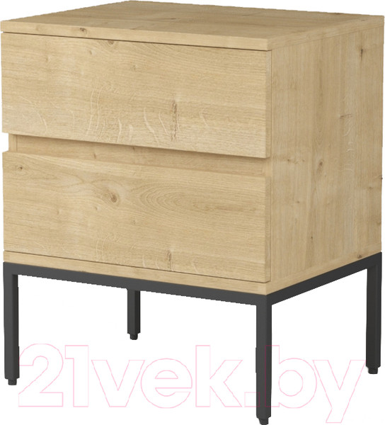 Изображение товара Прикроватная тумба Дабер 005 / ТП5.0.2.14 (черный/дуб гамильтон натуральный)