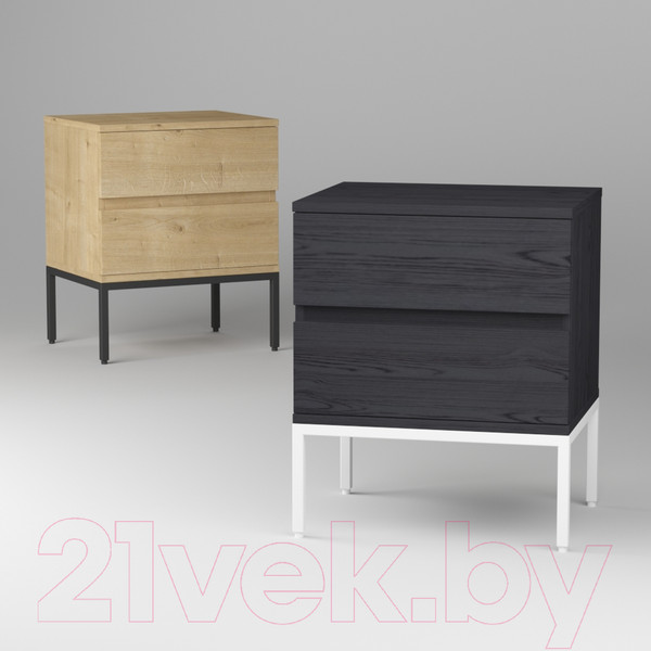 Изображение товара Прикроватная тумба Дабер 005 / ТП5.0.2.14 (черный/дуб гамильтон натуральный)