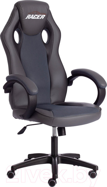 Изображение товара Кресло геймерское Tetchair Racer Gt кожзам/ткань (металлик/серый)
