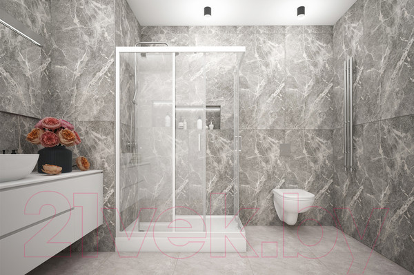 Изображение товара Душевой уголок МетаКам Universal Pro 120x80 / KKS_014547 (прозрачное стекло)