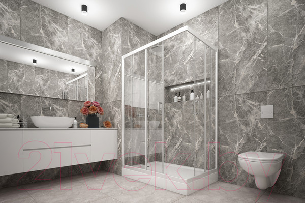 Изображение товара Душевой уголок МетаКам Universal Pro 120x80 / KKS_014547 (прозрачное стекло)