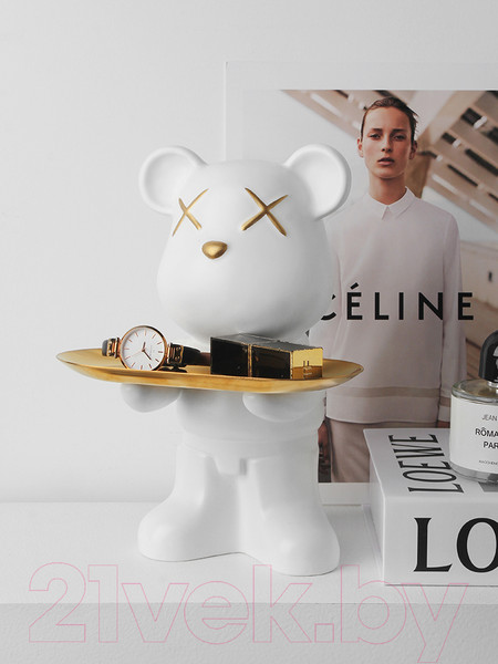 Изображение товара Статуэтка Merry Bear Home Decor Violent Bear Черное и белое / 30001208 (белый)