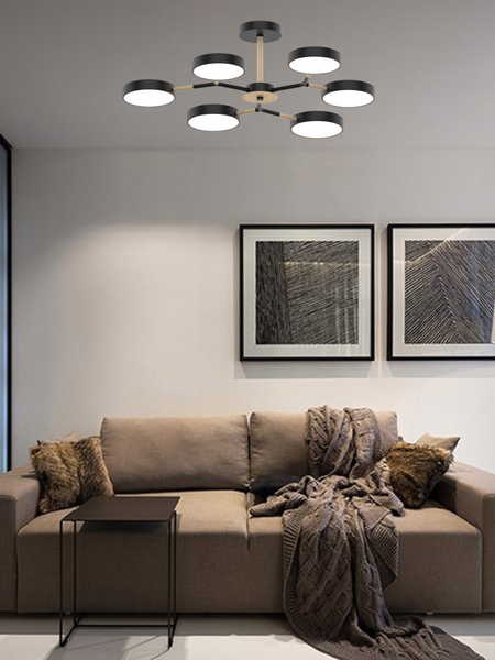 Изображение товара Потолочный светильник Mirastyle Диод MH-3200/6 BK+Wood