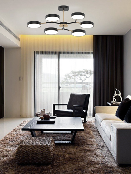 Изображение товара Потолочный светильник Mirastyle Диод MH-3200/6 BK+Wood