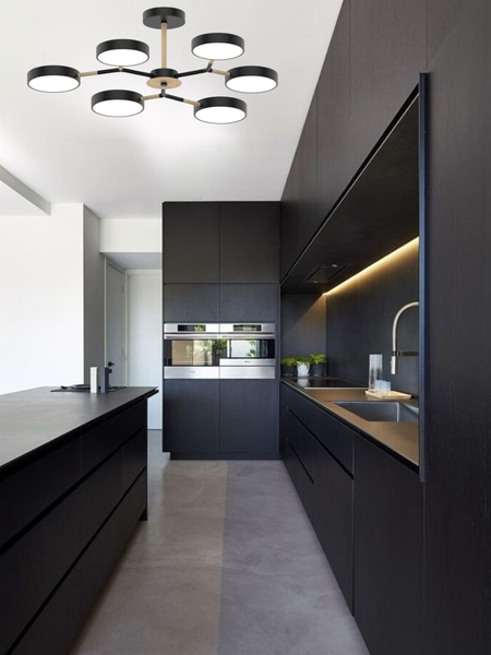 Изображение товара Потолочный светильник Mirastyle Диод MH-3200/6 BK+Wood