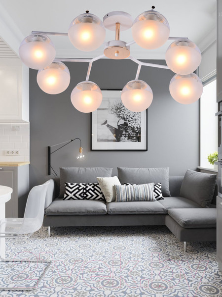 Изображение товара Потолочный светильник Mirastyle MH-10142/8 WH+FGD